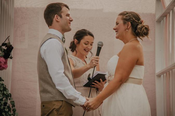 Maine Wedding Officiant - Gateway Celebrations | Gorham, Maine Wedding | Photo by Genuine Exposures